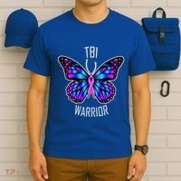 TBI Awareness Gift Great Gift Traumatic Brain Injury Present Cool Gift T-Shirt thumb 6