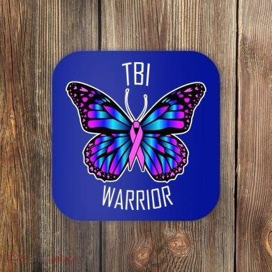 TBI Awareness Gift Great Gift Traumatic Brain Injury Present Cool Gift Coaster