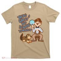 Theres A Great Big Beautiful Tomorrow Men And Dog T-Shirt thumb 0
