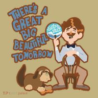 Theres A Great Big Beautiful Tomorrow Men And Dog T-Shirt thumb 7
