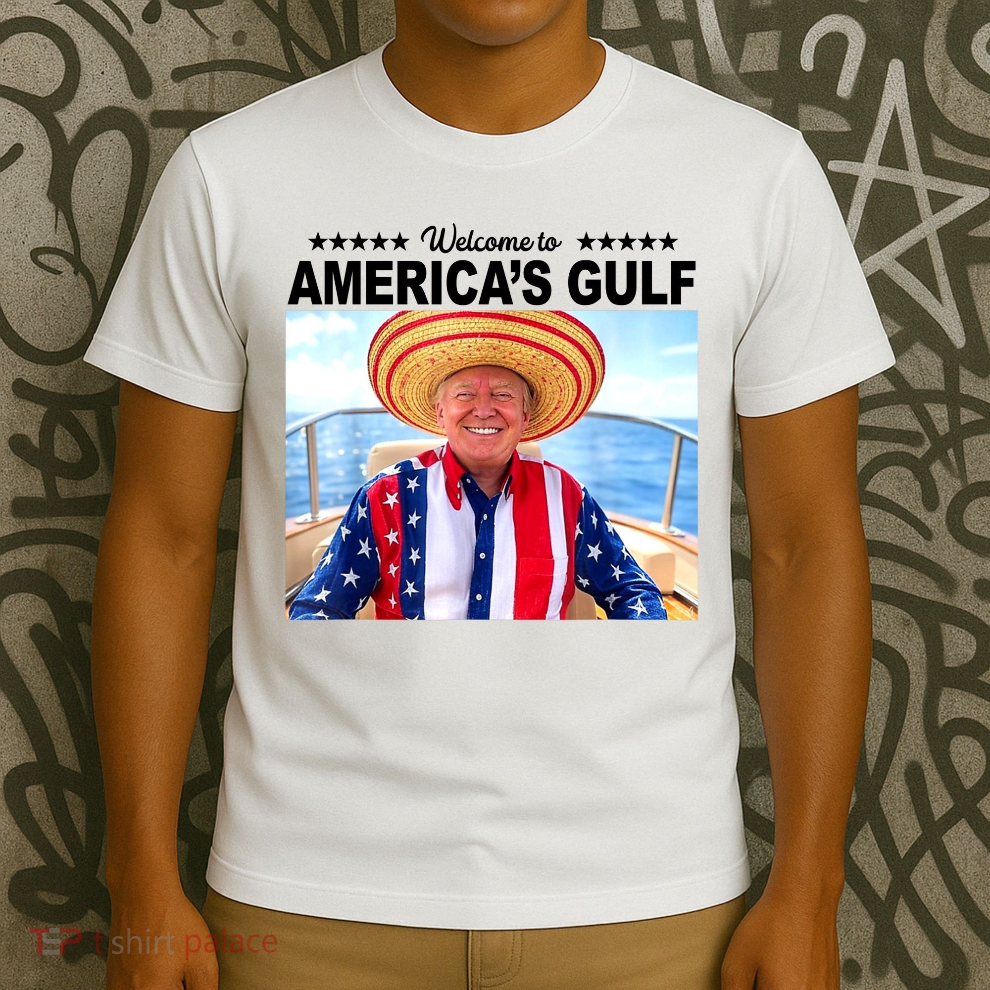 Trump Americas Gulf Mexico President Trump Sombrero T-Shirt