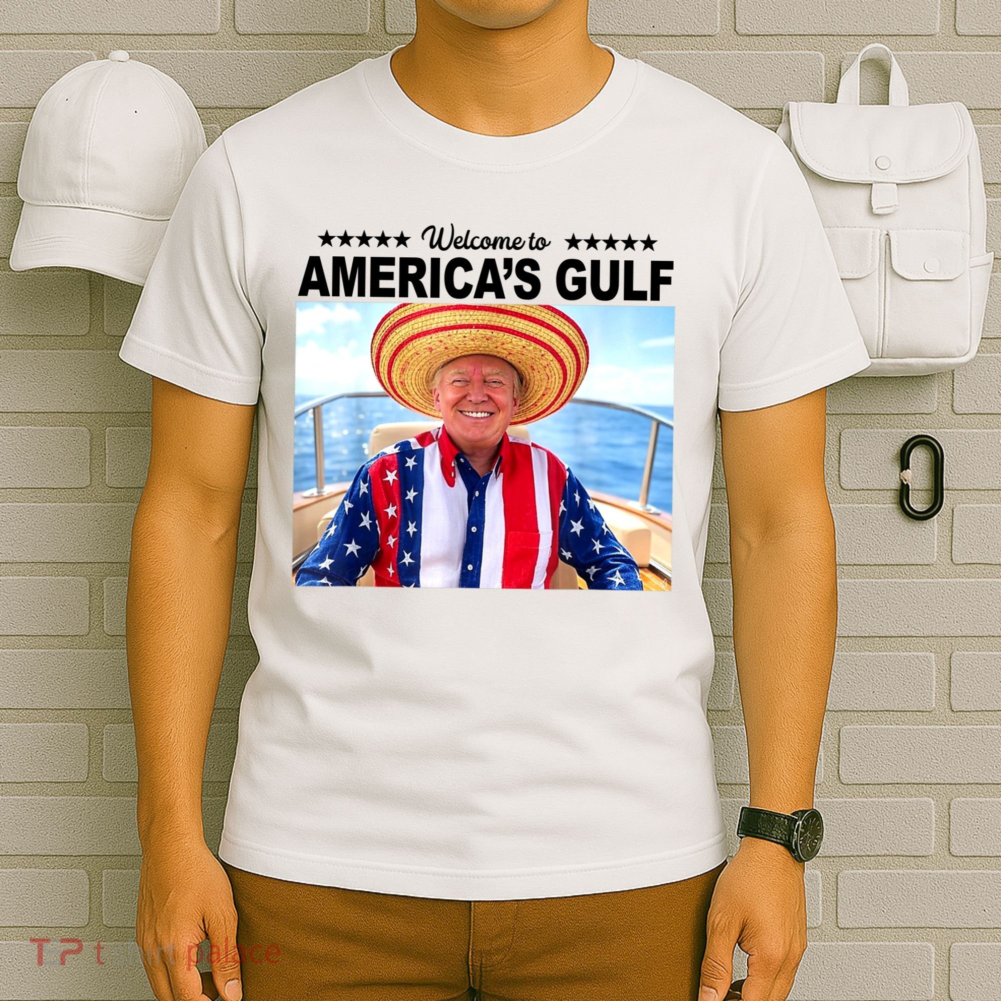 Trump Americas Gulf Mexico President Trump Sombrero T-Shirt