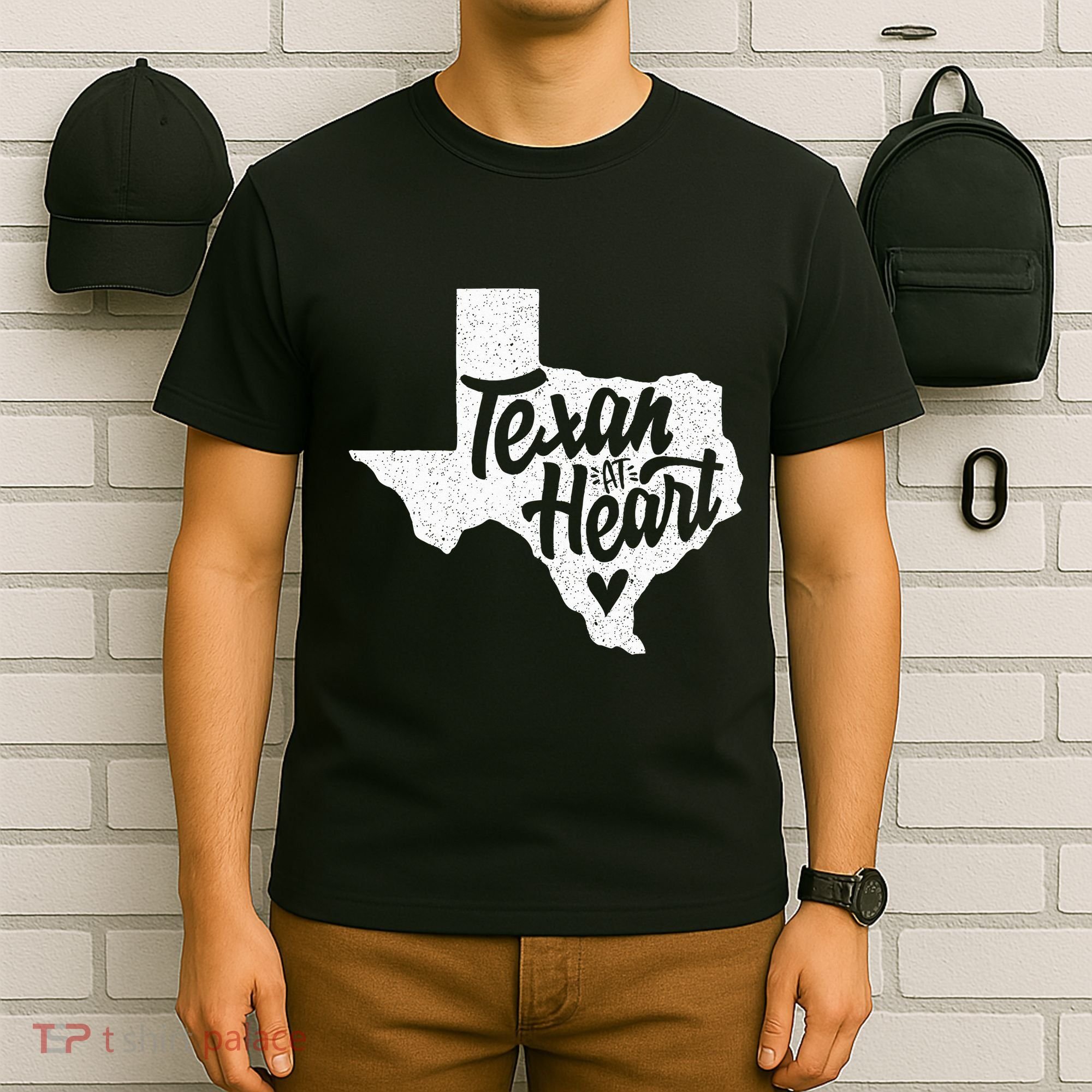 Texan At Heart  T-Shirt