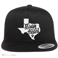 Texan At Heart  Flat Bill Trucker Hat thumb 0
