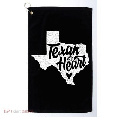 Texan At Heart  Golf Towel