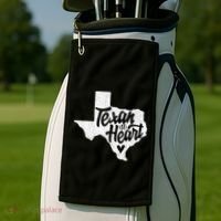 Texan At Heart  Golf Towel thumb 2