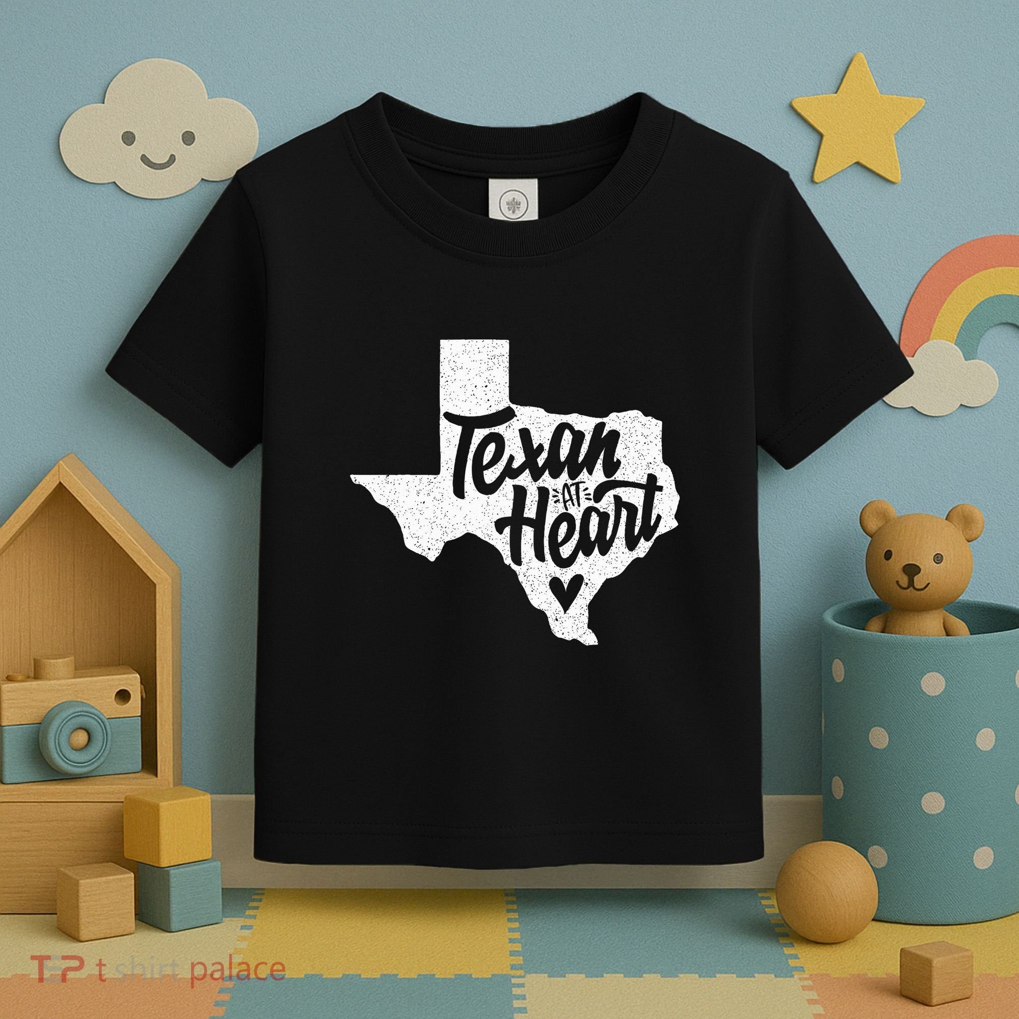 Texan At Heart  Toddler T-Shirt