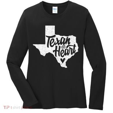 Texan At Heart  Women's Long Sleeve Shirt