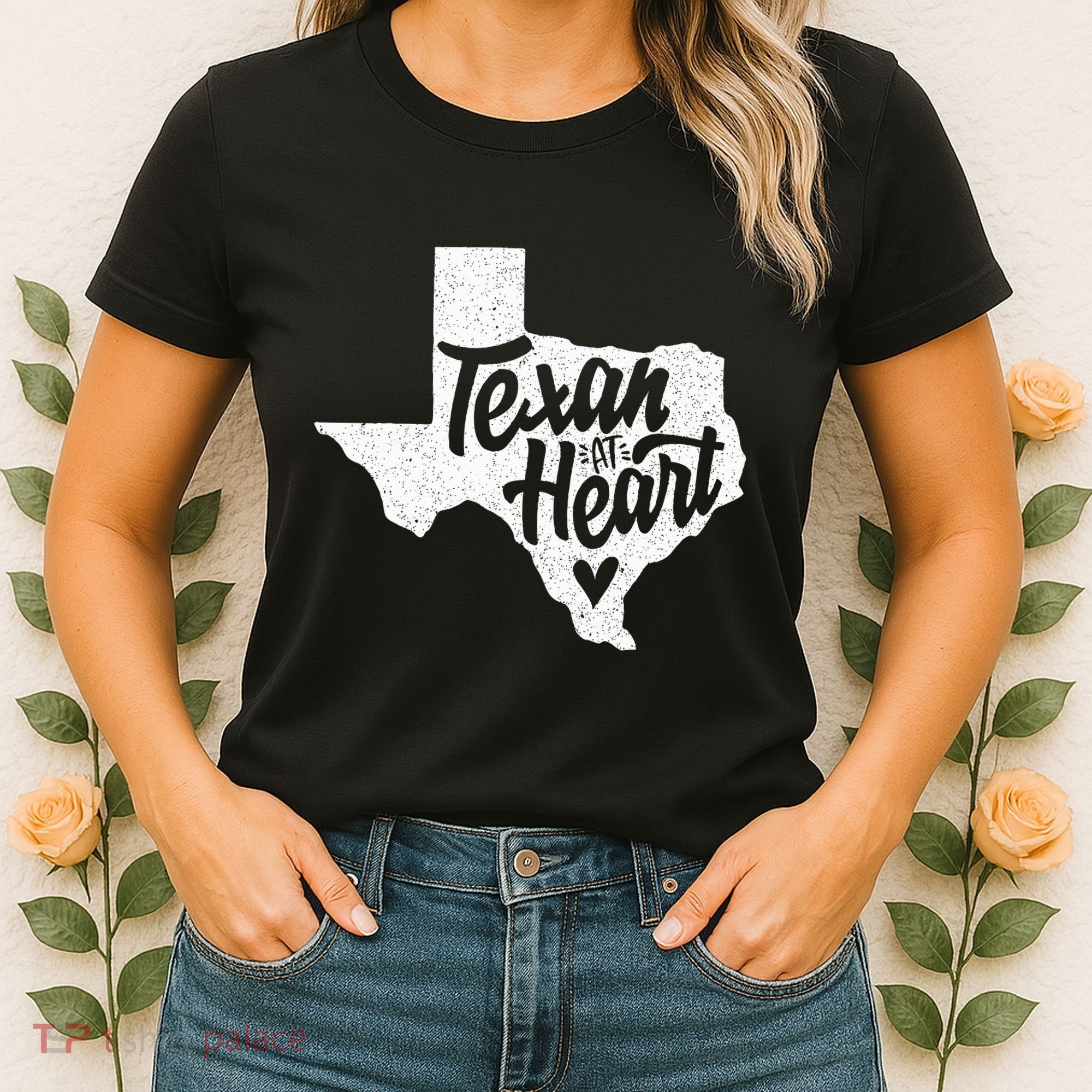 Texan At Heart  Women's T-Shirt