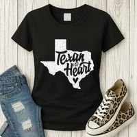 Texan At Heart  Women's T-Shirt thumb 3