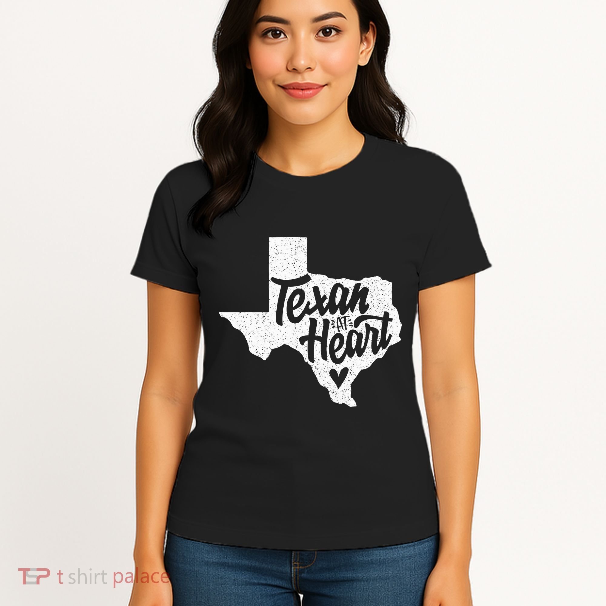 Texan At Heart  Women's T-Shirt