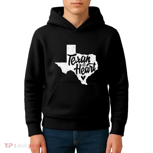 Texan At Heart  Kids Hoodie