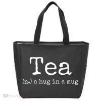 Tea A Hug In A Mug Tea Drinker Drinking Fan Enthusiast Tote Bag thumb 0