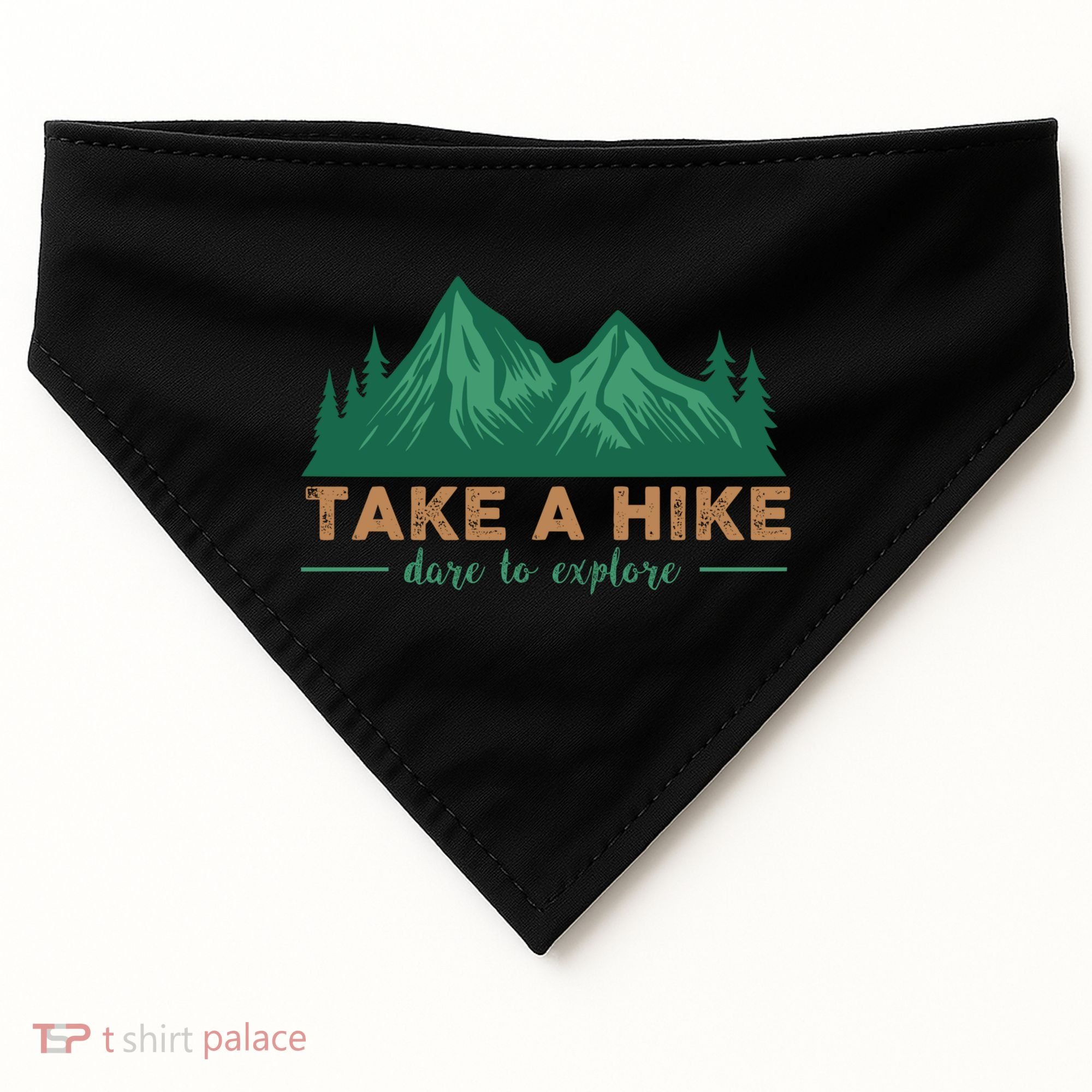 Take A Hike Funny Gift Mountain Adventure Camping Outdoor Retro Gift USA-Made Doggie Bandana