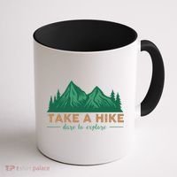 Take A Hike Funny Gift Mountain Adventure Camping Outdoor Retro Gift Coffee Mug thumb 1