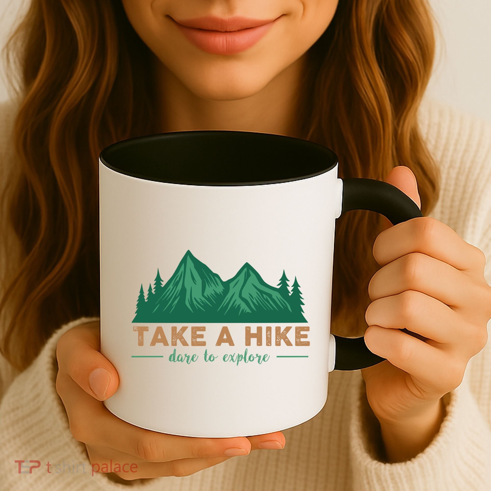 Take A Hike Funny Gift Mountain Adventure Camping Outdoor Retro Gift Coffee Mug