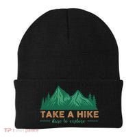 Take A Hike Funny Gift Mountain Adventure Camping Outdoor Retro Gift Beanie thumb 0