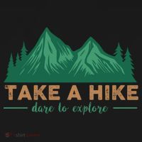 Take A Hike Funny Gift Mountain Adventure Camping Outdoor Retro Gift Women's Hoodie thumb 2