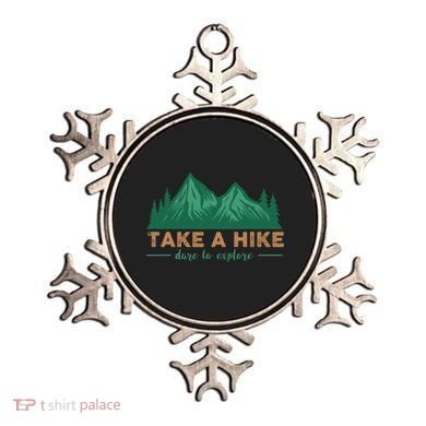 Take A Hike Funny Gift Mountain Adventure Camping Outdoor Retro Gift Ornament