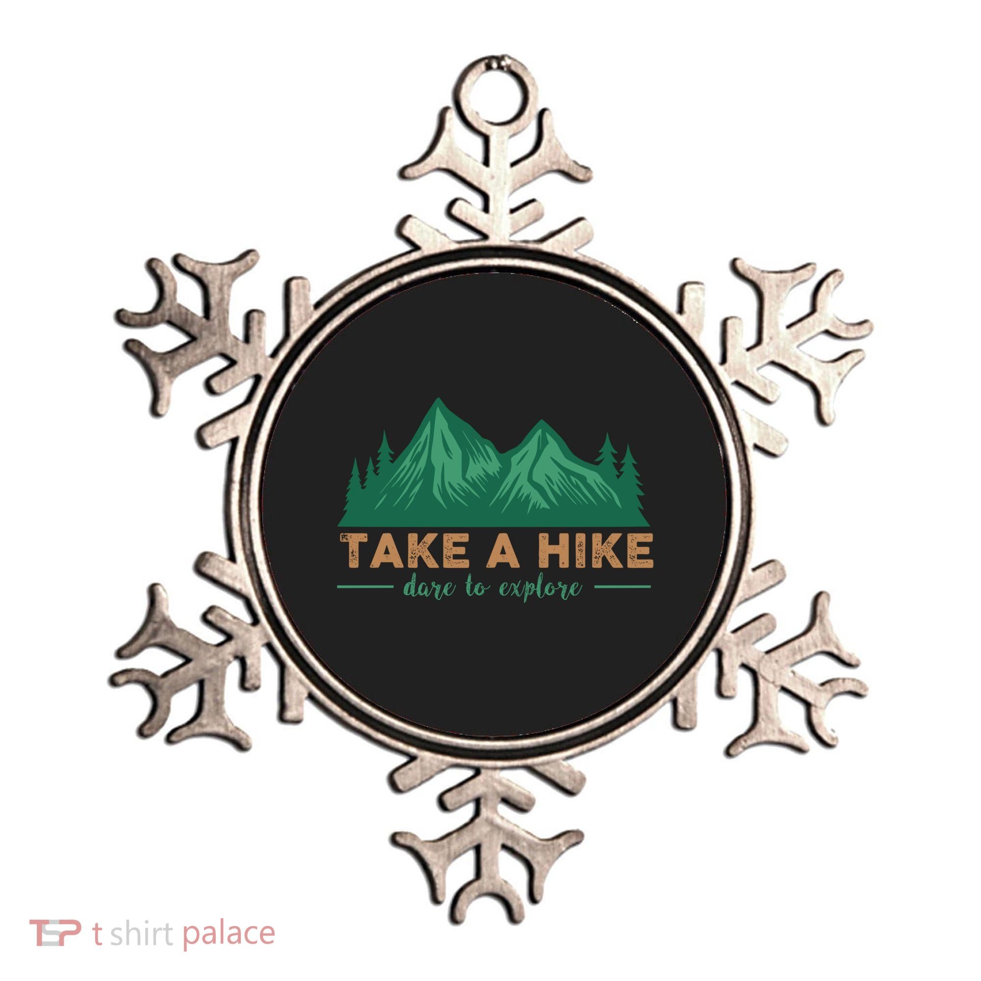 Take A Hike Funny Gift Mountain Adventure Camping Outdoor Retro Gift Ornament