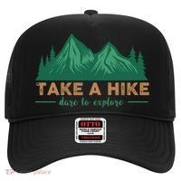 Take A Hike Funny Gift Mountain Adventure Camping Outdoor Retro Gift Hat thumb 0