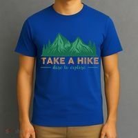 Take A Hike Funny Gift Mountain Adventure Camping Outdoor Retro Gift T-Shirt thumb 3
