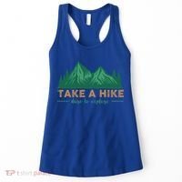 Take A Hike Funny Gift Mountain Adventure Camping Outdoor Retro Gift Women's Tank Top thumb 0
