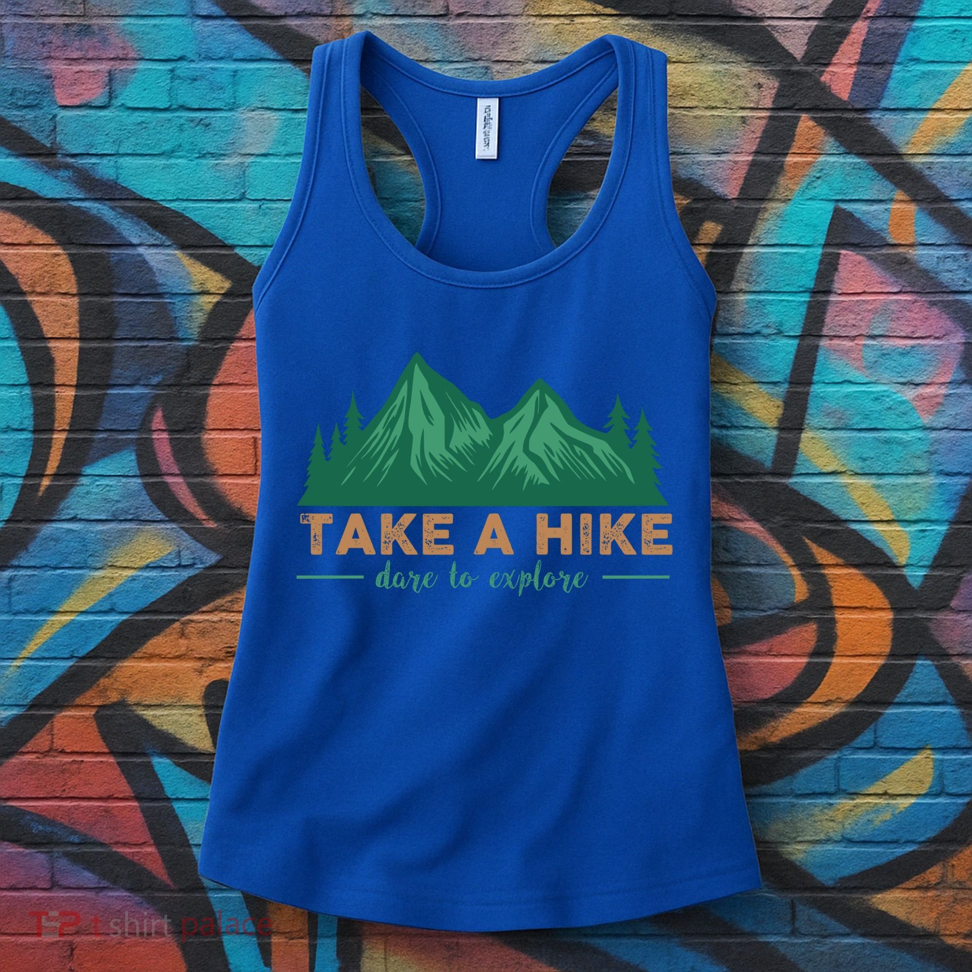 Take A Hike Funny Gift Mountain Adventure Camping Outdoor Retro Gift Women's Tank Top