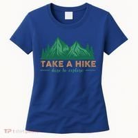 Take A Hike Funny Gift Mountain Adventure Camping Outdoor Retro Gift Women's T-Shirt thumb 0