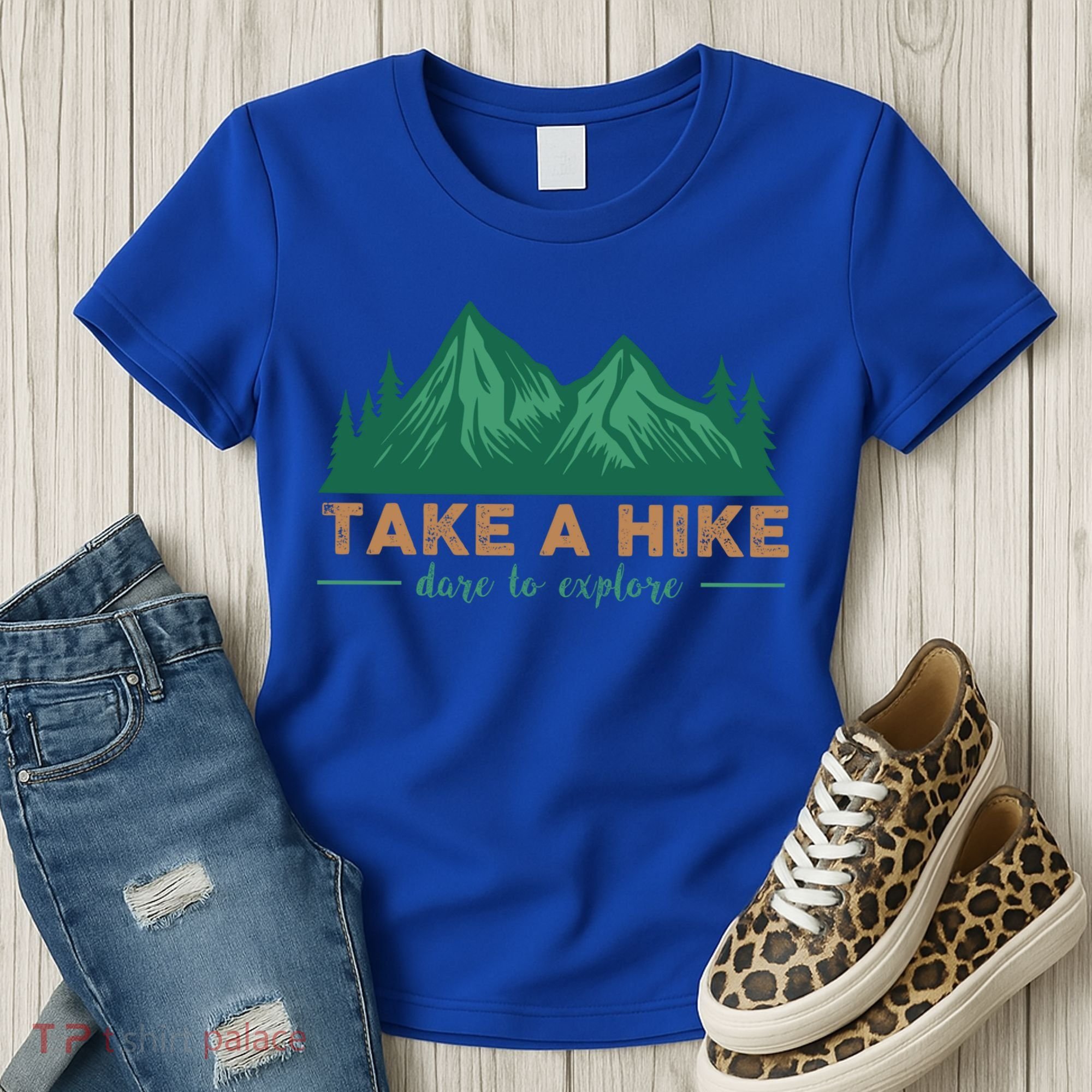 Take A Hike Funny Gift Mountain Adventure Camping Outdoor Retro Gift Women's T-Shirt