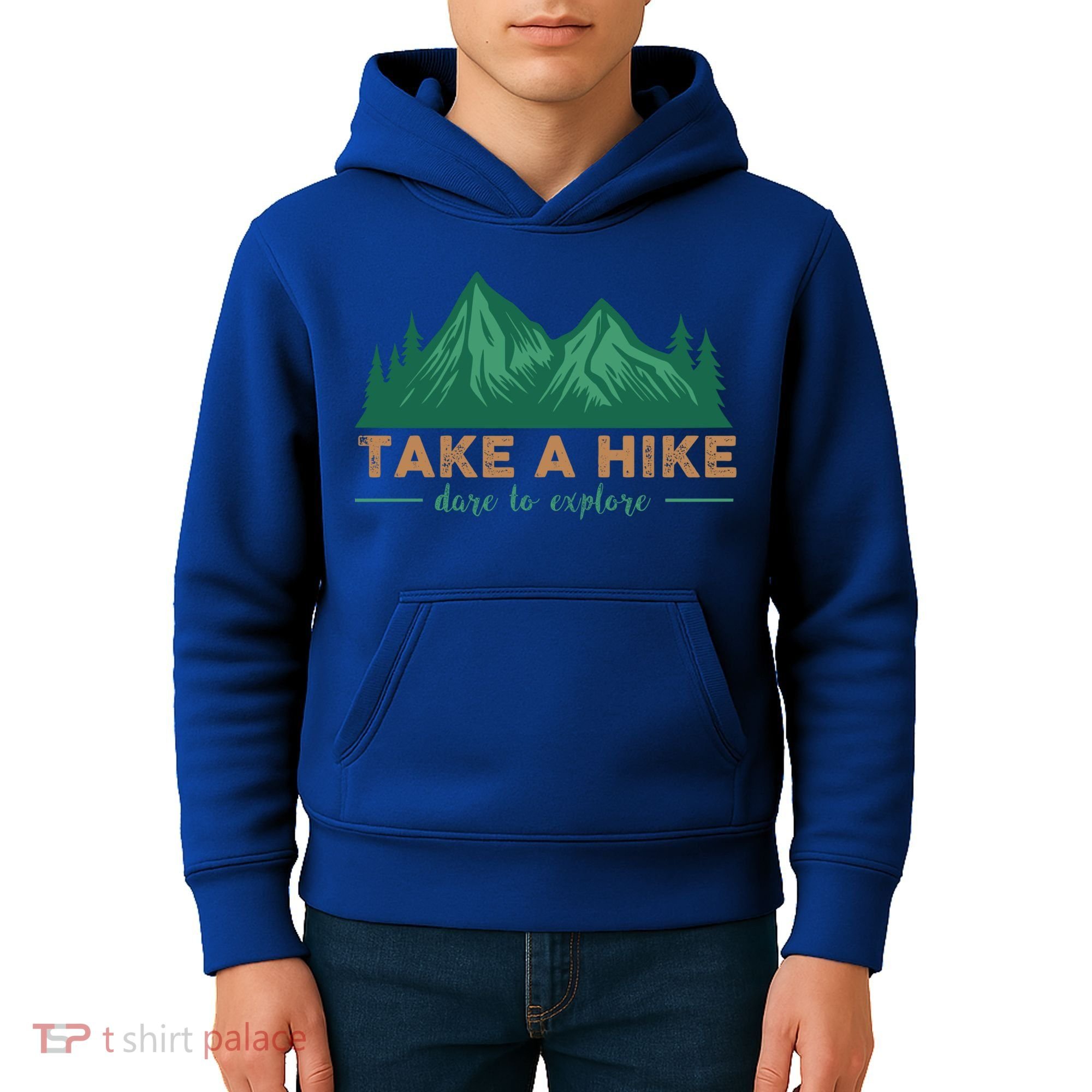 Take A Hike Funny Gift Mountain Adventure Camping Outdoor Retro Gift Kids Hoodie
