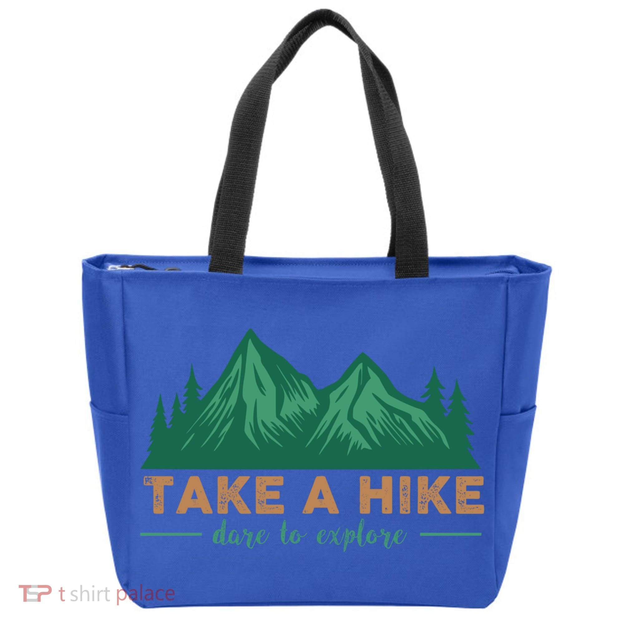 Take A Hike Funny Gift Mountain Adventure Camping Outdoor Retro Gift Tote Bag