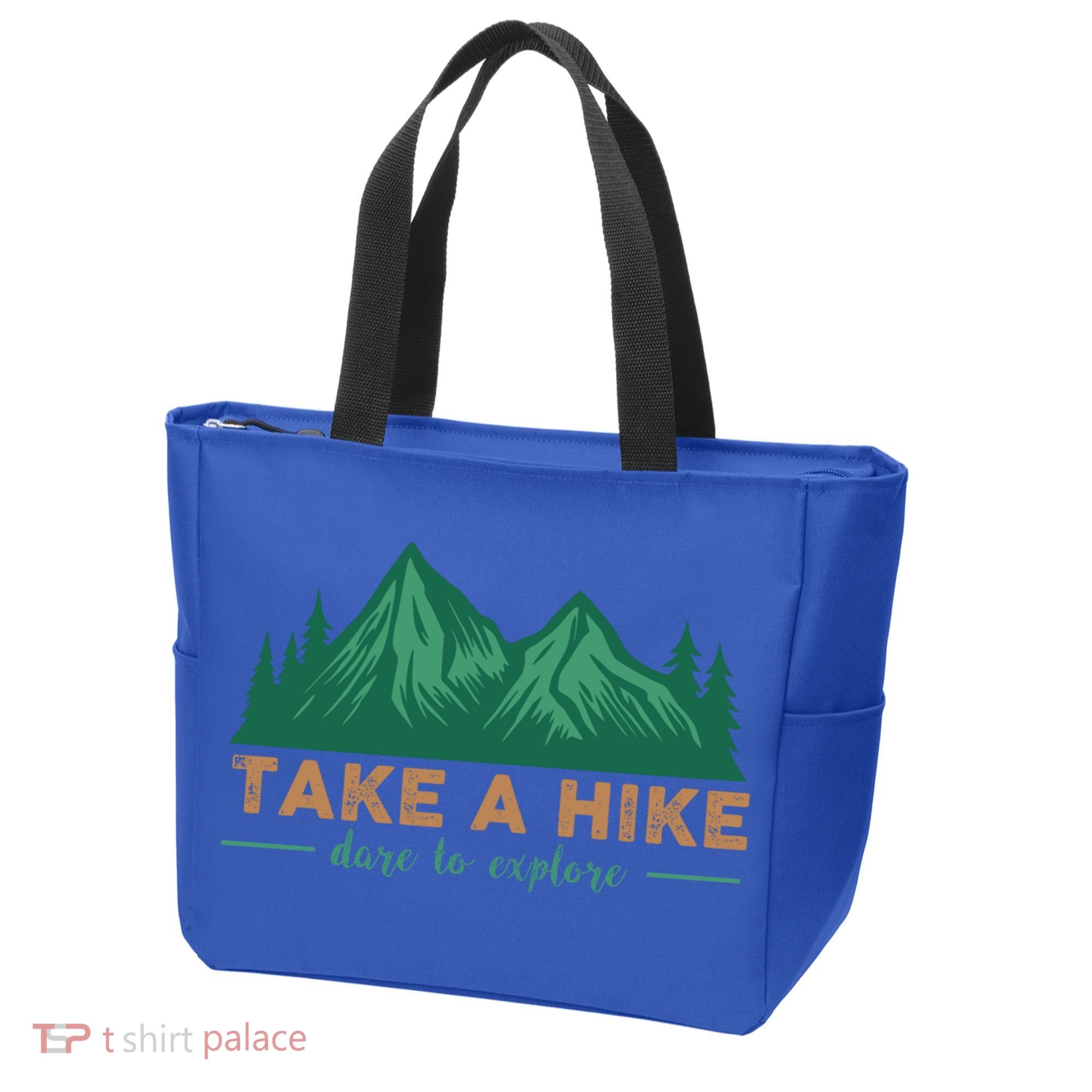 Take A Hike Funny Gift Mountain Adventure Camping Outdoor Retro Gift Tote Bag