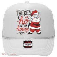 There's A Ho In This House Funny Santa Hat thumb 0