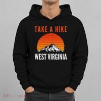Take A Hike West Virginia Sunset Mountain Hiking Hiker Hoodie thumb 0