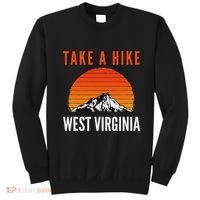 Take A Hike West Virginia Sunset Mountain Hiking Hiker Sweatshirt thumb 0