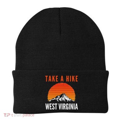 Take A Hike West Virginia Sunset Mountain Hiking Hiker Beanie