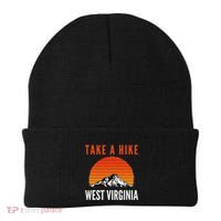 Take A Hike West Virginia Sunset Mountain Hiking Hiker Beanie thumb 0