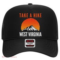 Take A Hike West Virginia Sunset Mountain Hiking Hiker Hat thumb 0