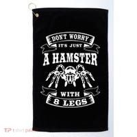 Tarantula Arachnid Hairy Spiders Entomophile Entomologist Golf Towel thumb 0