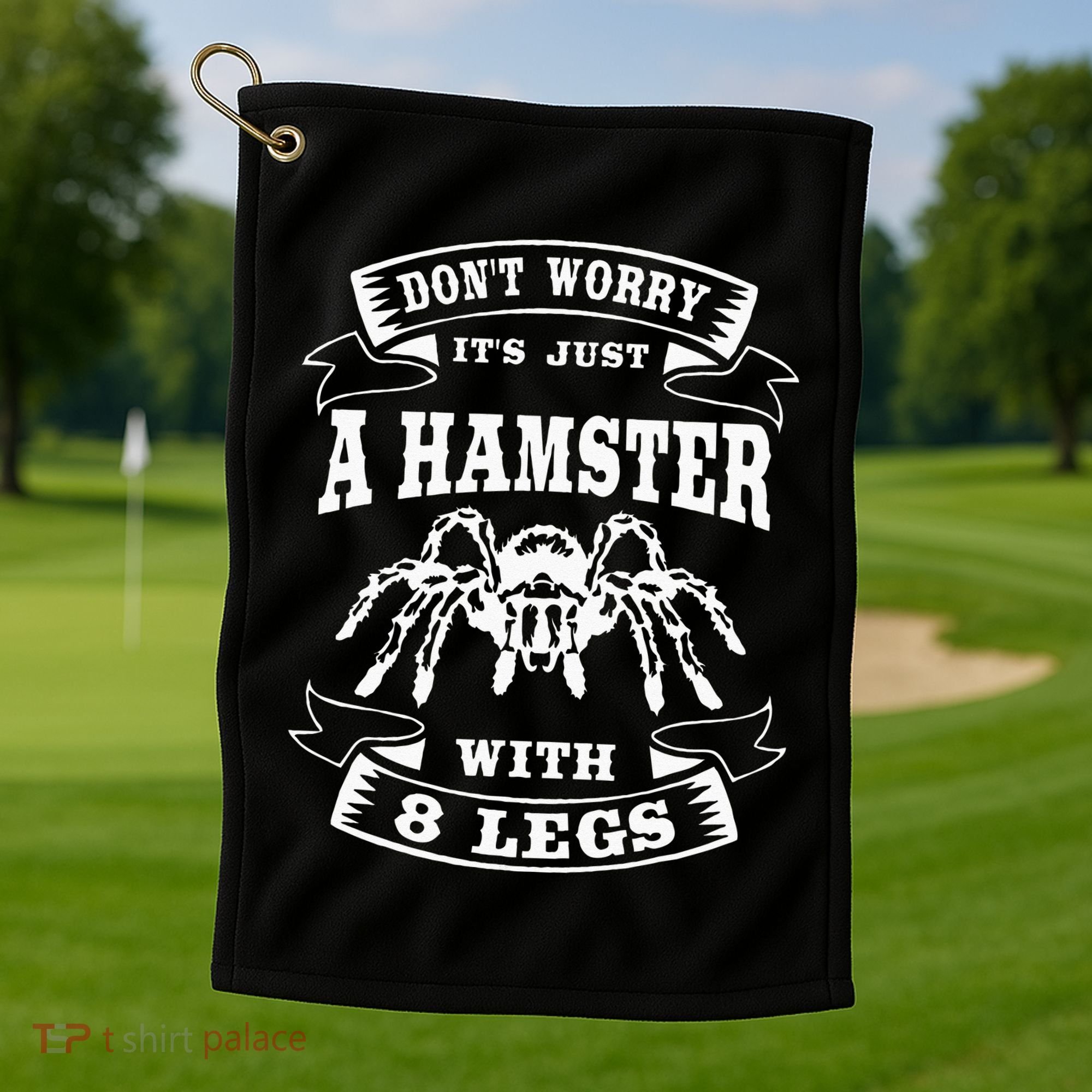 Tarantula Arachnid Hairy Spiders Entomophile Entomologist Golf Towel