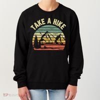 Take A Hike Retro Hiker Outdoors Camping Nature Hiking Women's Sweatshirt thumb 0