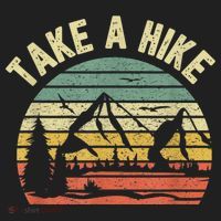 Take A Hike Retro Hiker Outdoors Camping Nature Hiking Women's Sweatshirt thumb 2