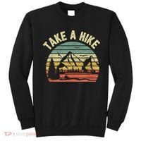 Take A Hike Retro Hiker Outdoors Camping Nature Hiking Sweatshirt thumb 0