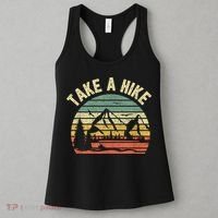 Take A Hike Retro Hiker Outdoors Camping Nature Hiking Women's Tank Top thumb 3