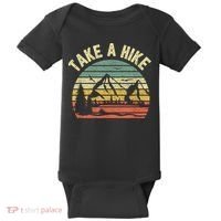 Take A Hike Retro Hiker Outdoors Camping Nature Hiking Baby Bodysuit thumb 0