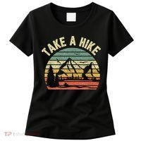 Take A Hike Retro Hiker Outdoors Camping Nature Hiking Women's T-Shirt thumb 0