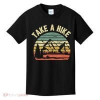 Take A Hike Retro Hiker Outdoors Camping Nature Hiking Kids T-Shirt thumb 0