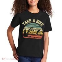 Take A Hike Retro Hiker Outdoors Camping Nature Hiking Kids T-Shirt thumb 2