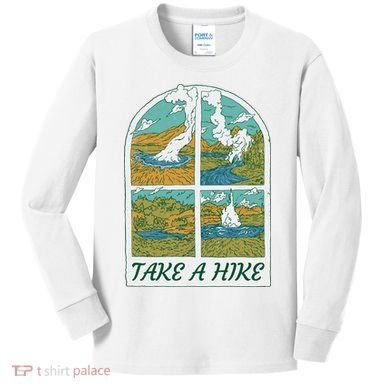 Take A Hike Kids Long Sleeve Shirt